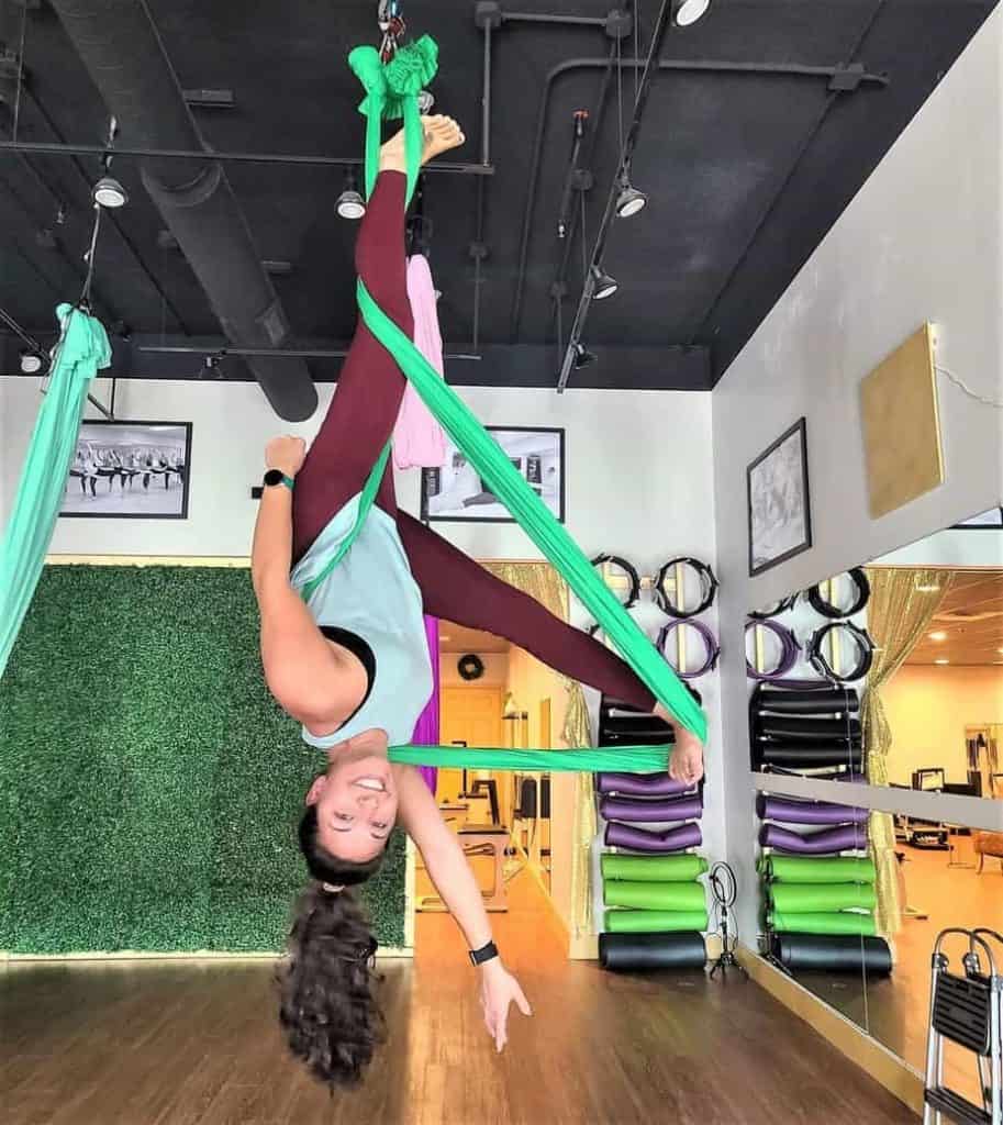Aerial class at The Little Apple Pilates Company