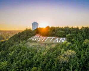 Sunset at Manhattan Hill in Manhattan, KS