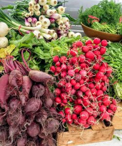 Fresh produce at Piccalilli Farms booth at the Manhattan Farmer's Market
