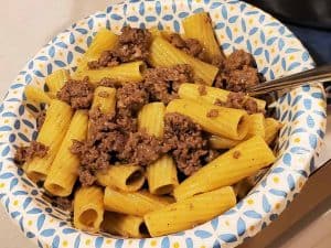 Hamburger and Noodles