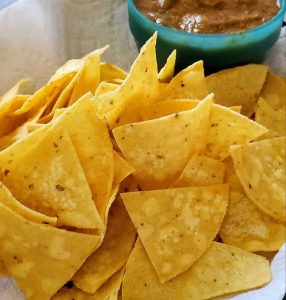 Chips and salsa made to order at Hillside Cafe!