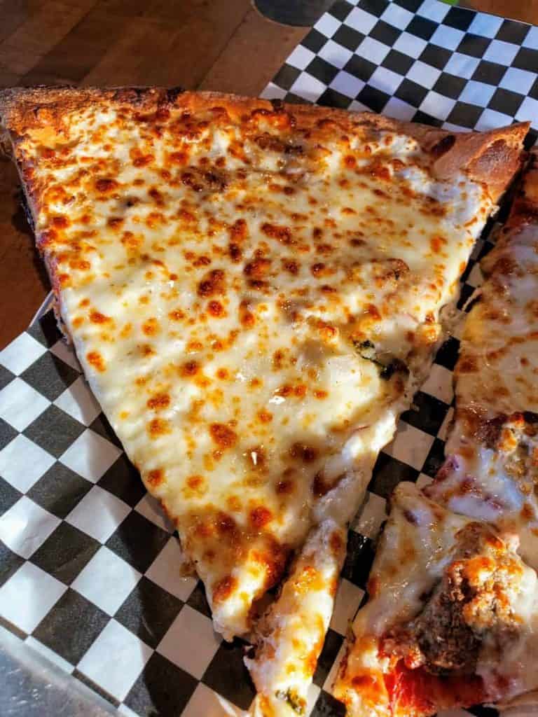 White Pie at AJ's NY Pizzeria in Manhattan, KS