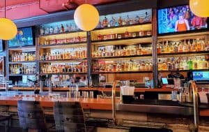 The epic display of Bourbons at Bourbon and Baker