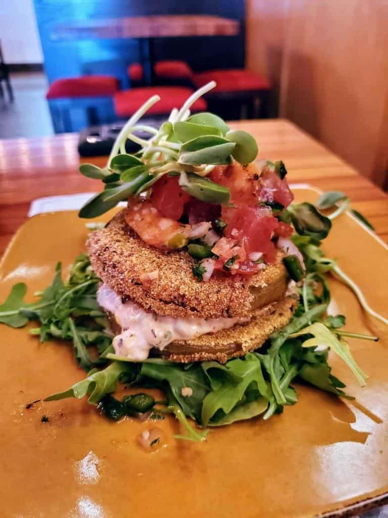 Fried Green Tomatoes at Bourbon and Baker
