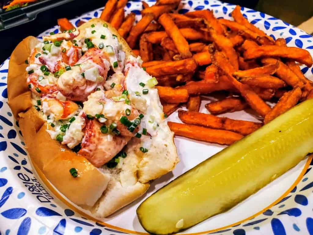 Lobster Roll and Sweet Potato fries!