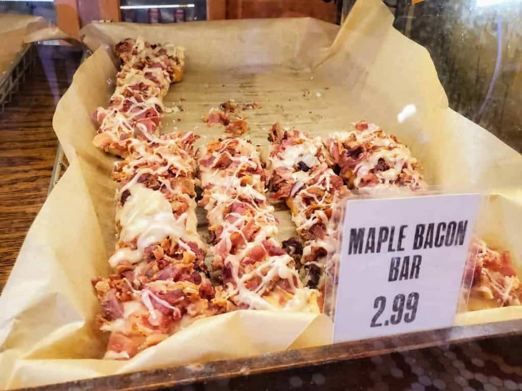 Maple Bacon Bar Donuts at Varsity Donuts