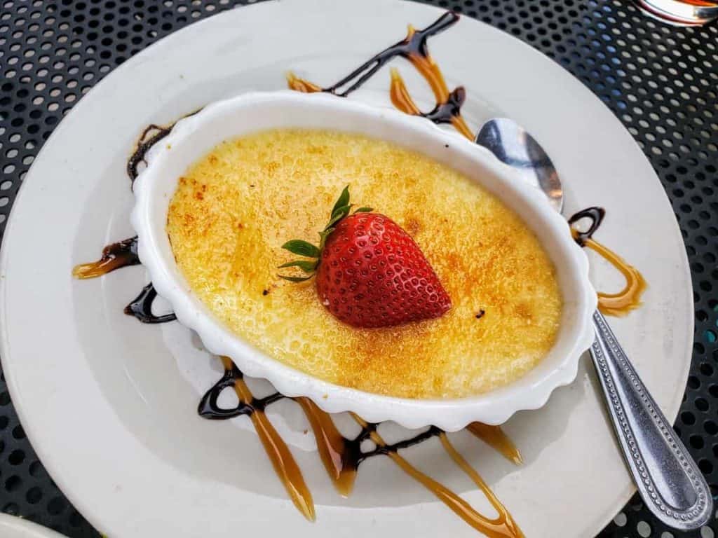 Creme Brulee at Nico's Little Italy