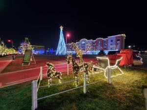 Santa's Sleigh at Festival of Lights