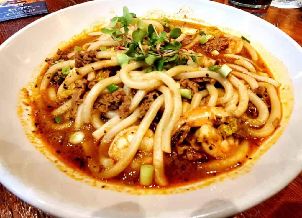 My favorite dish!!! Udon Noodles at Tallgrass Taphouse