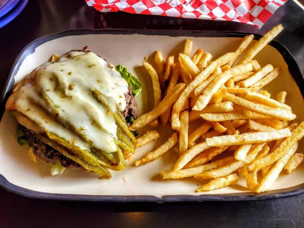 Crank it up and Head South Burger minus the bun