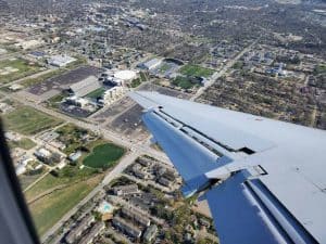 Bill Snyder Family Stadium flying into Manhattan, KS