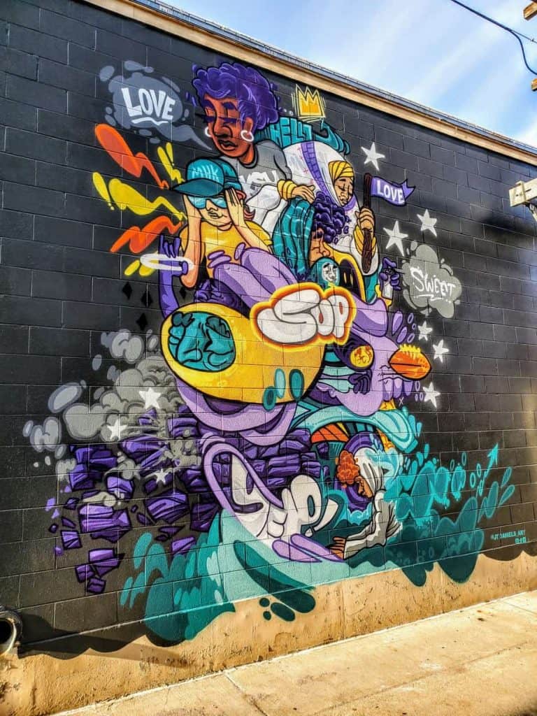 Mural across from The Chef Cafe