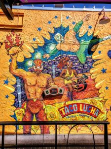 Mural outside of Taco Lucha