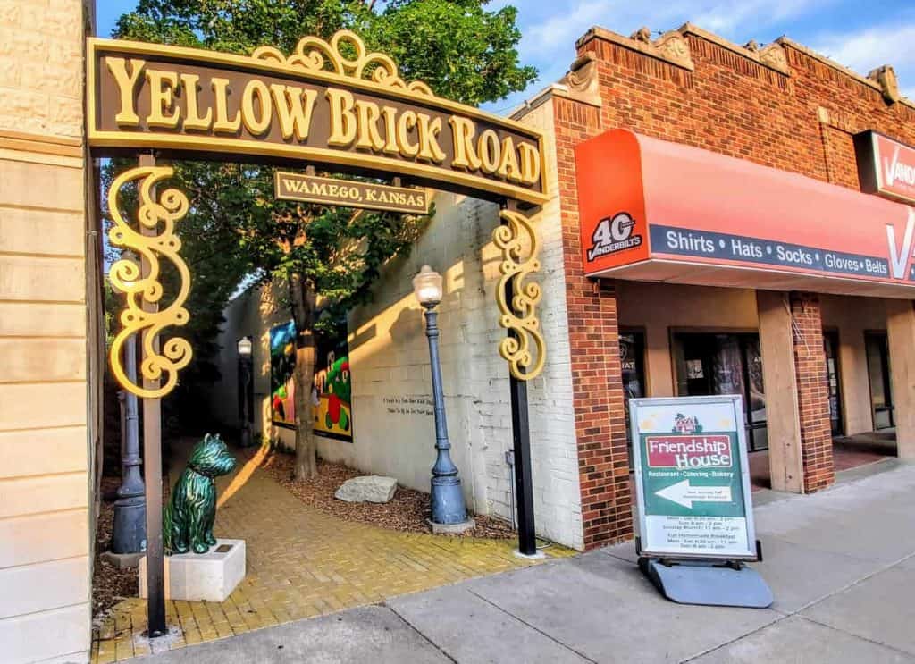 Entrance to the Yellow Brick Rd. in Wamego, KS