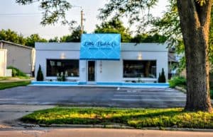 Little Batch CO storefront off Poyntz Ave. in Manhattan, KS