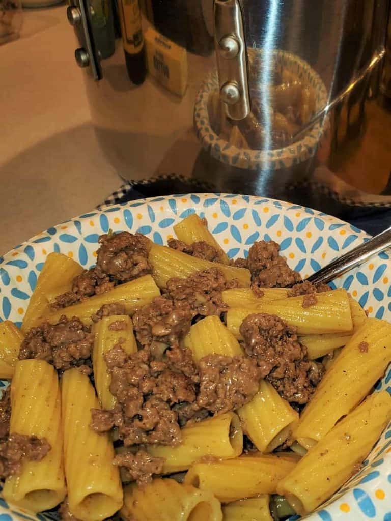 Hamburger and Noodles
