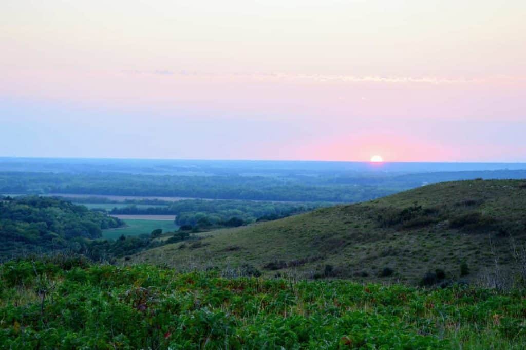 View from the Observation Point at the Konza Prairie