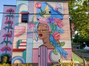 She Takes Her Time mural