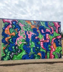 Invasive Species is the name of this mural in Manhattan, KS