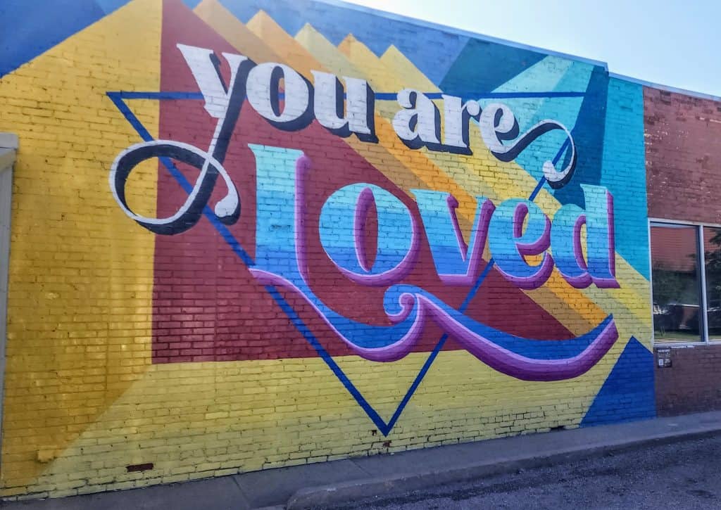 You Are Loved mural in Clay Center, KS