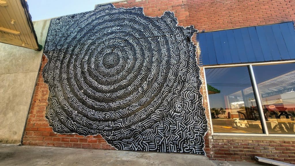 Primordial Passage mural in Clay Center, KS