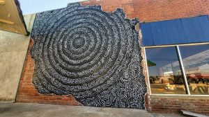 Primordial Passage mural in Clay Center, KS