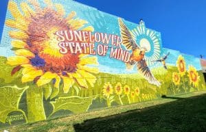 Sunflower State Of Mind mural in Clay Center, KS