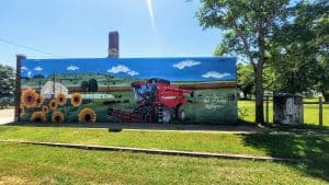 Mural in Green, KS - 'Neil & Jacalyn Memorial'