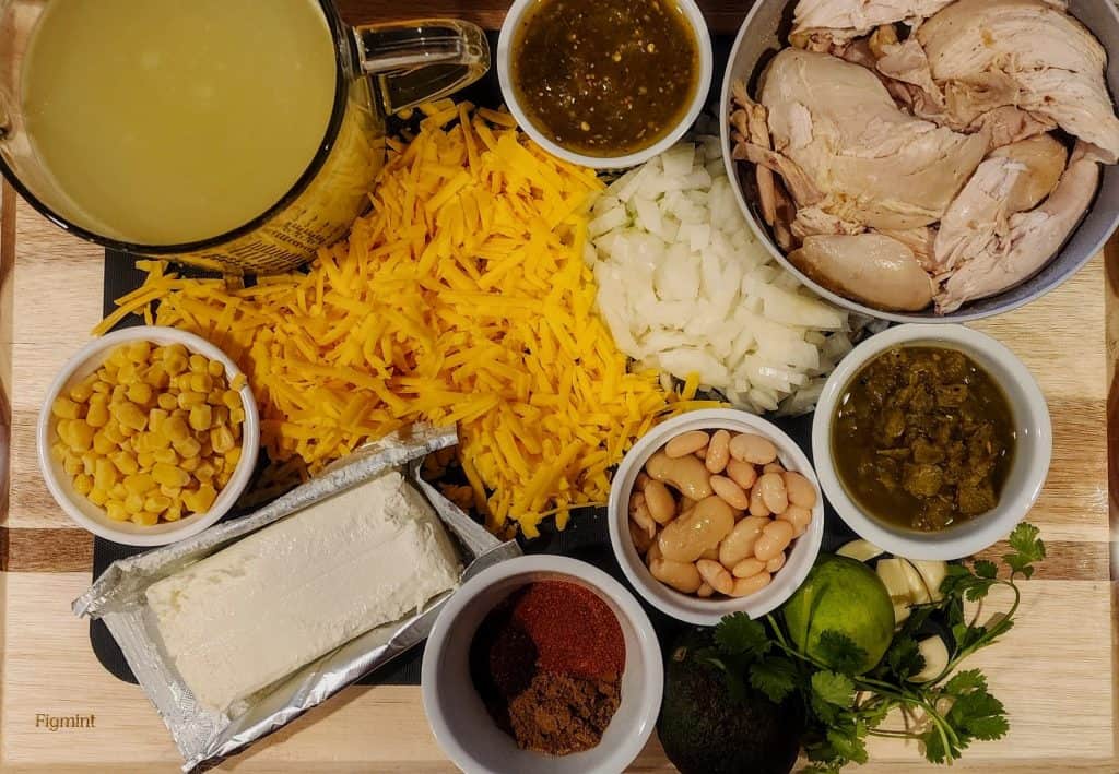 Ingredients for homemade Mexican cuisine on a wooden table.