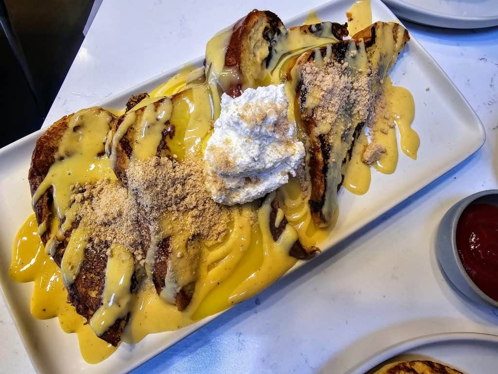 A plate of food at Parkside Station in Manhattan, KS.