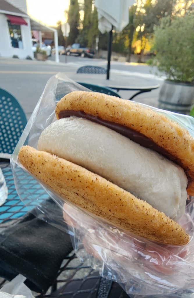 A Panino sandwich in a plastic wrapper.