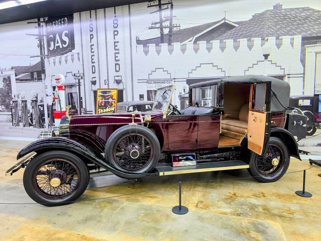 A car parked in a building in Manhattan.